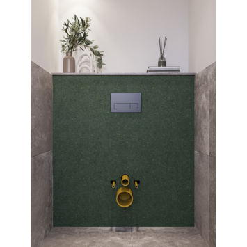 Toilet achterwand spaanplaat vochtwerend 123x120cm 18mm
