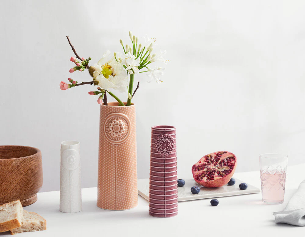 Dottir  Pipanella vase, Rose - H18,7 cm.