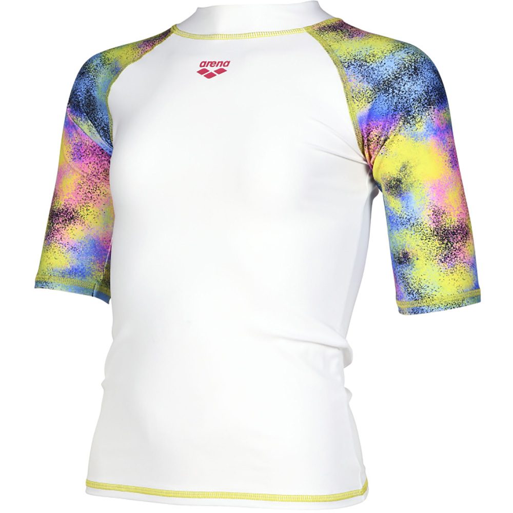 Arena Allover Rashguard Mädchen white multicolor