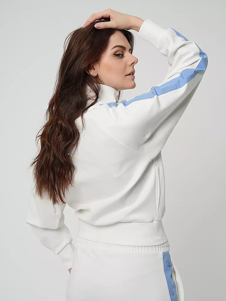 HUGO Sweatjacke DEMILIE_B weiss