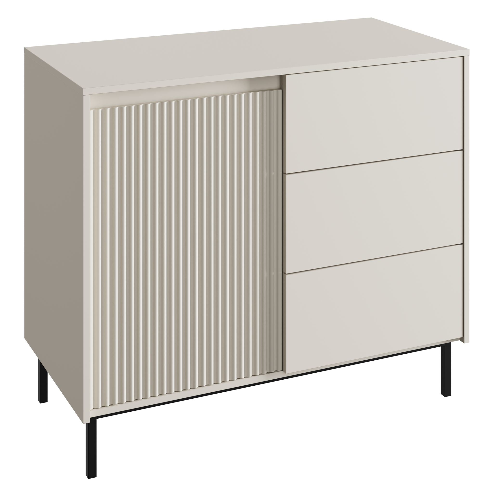 Meubella - Dressoir Orvana - Beige - 103 cm