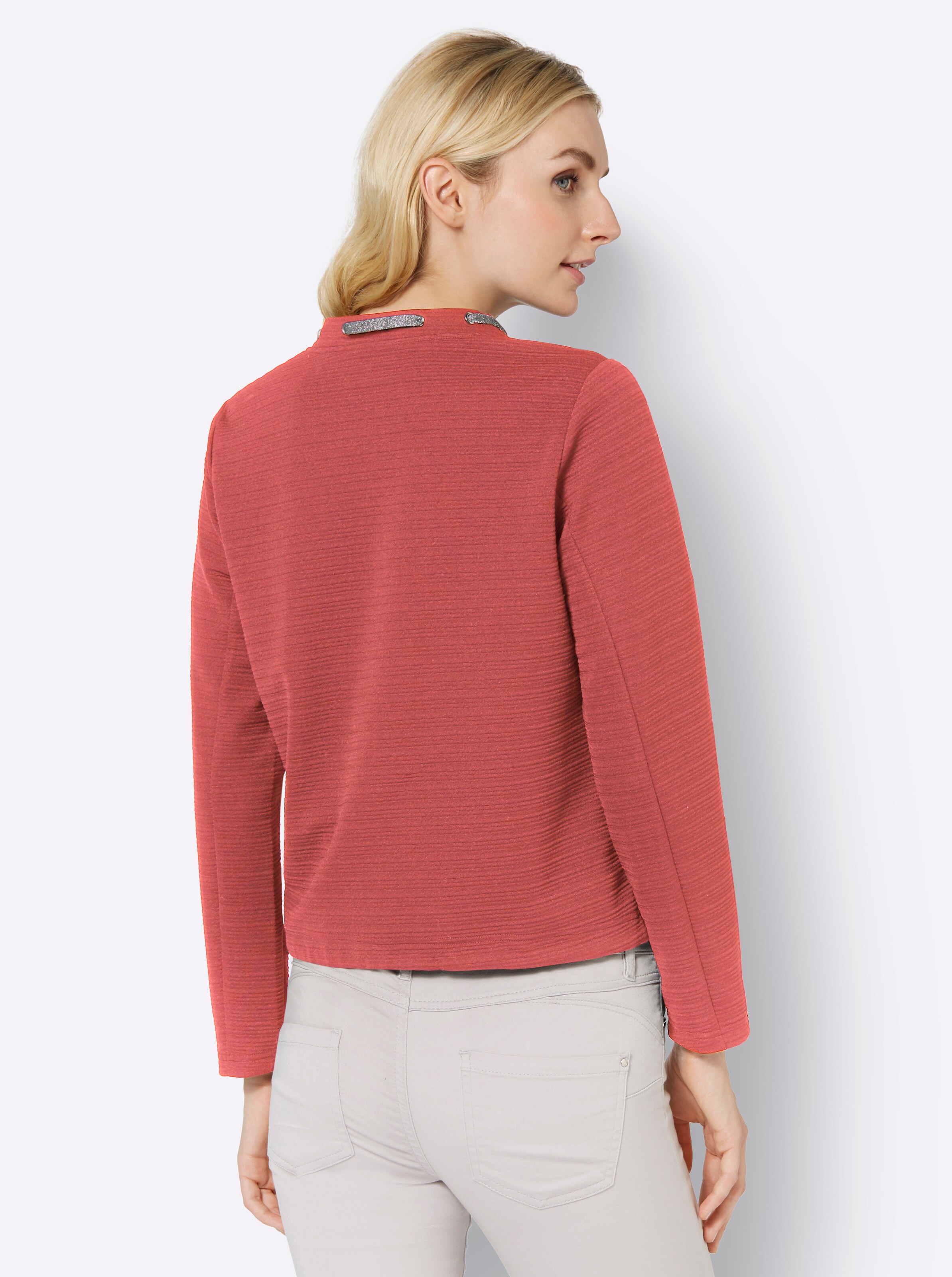 Shirtjacke in grapefruit