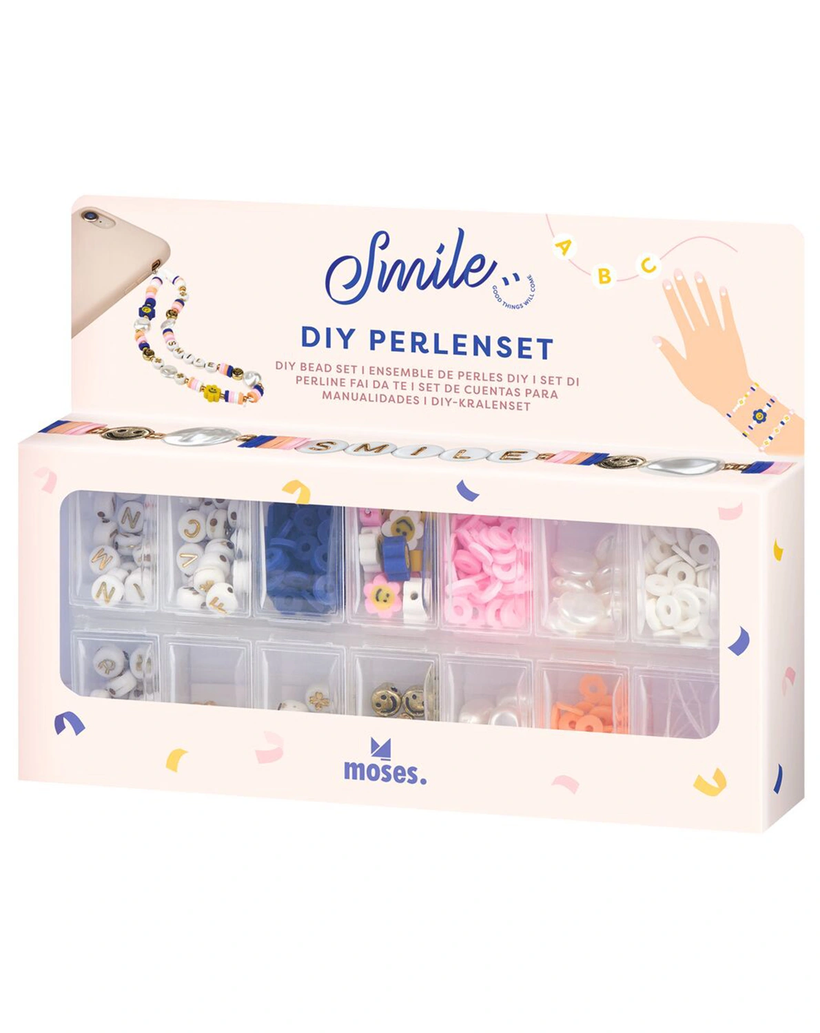Perlenset SMILE in bunt