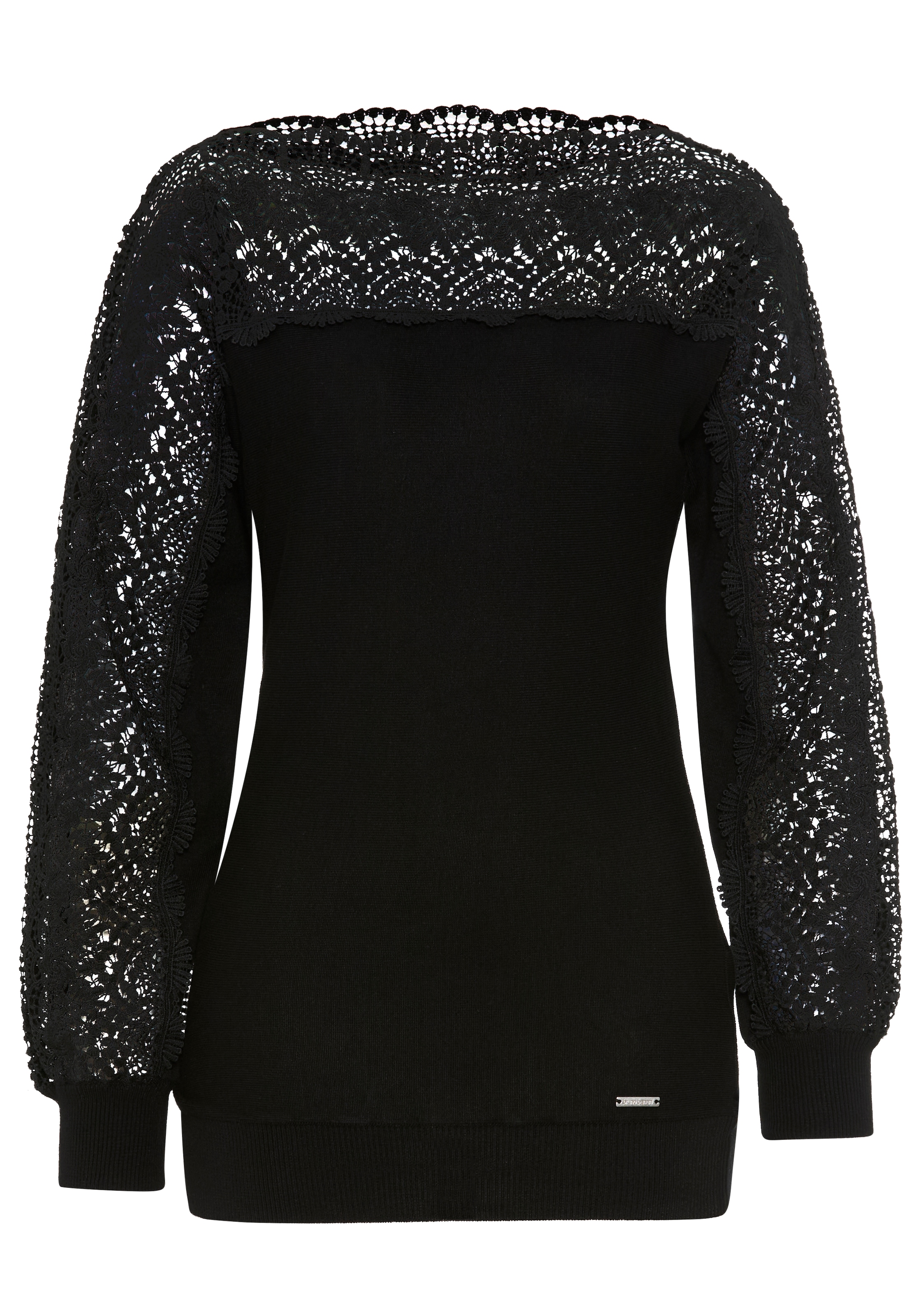 Bruno Banani Strickpullover , mit Spitze auf Ärmel und Schulter - NEUE KOLLEKTION