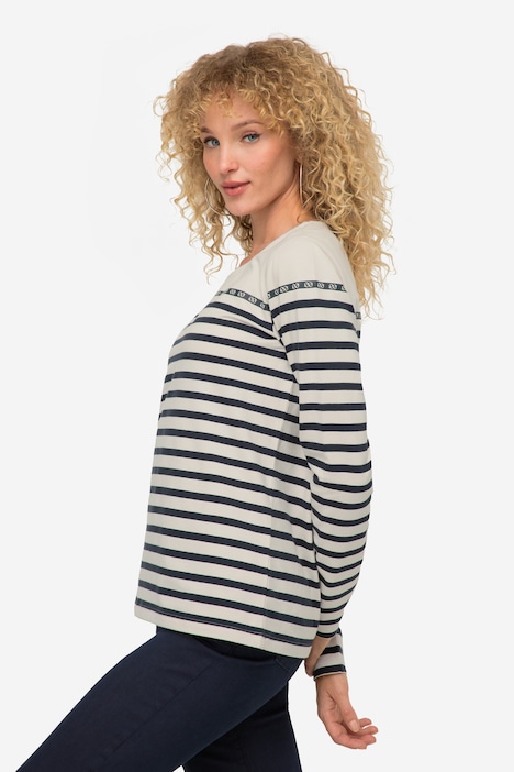 Ringelshirt, Regular Fit, Rundhals, Langarm