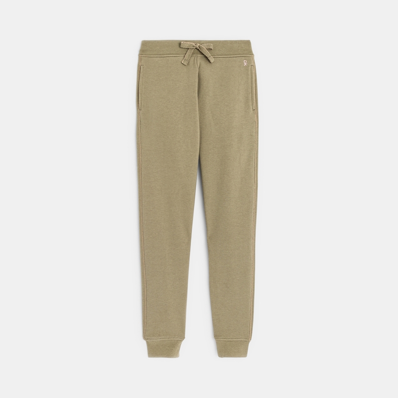 Jogging en molleton vert fille