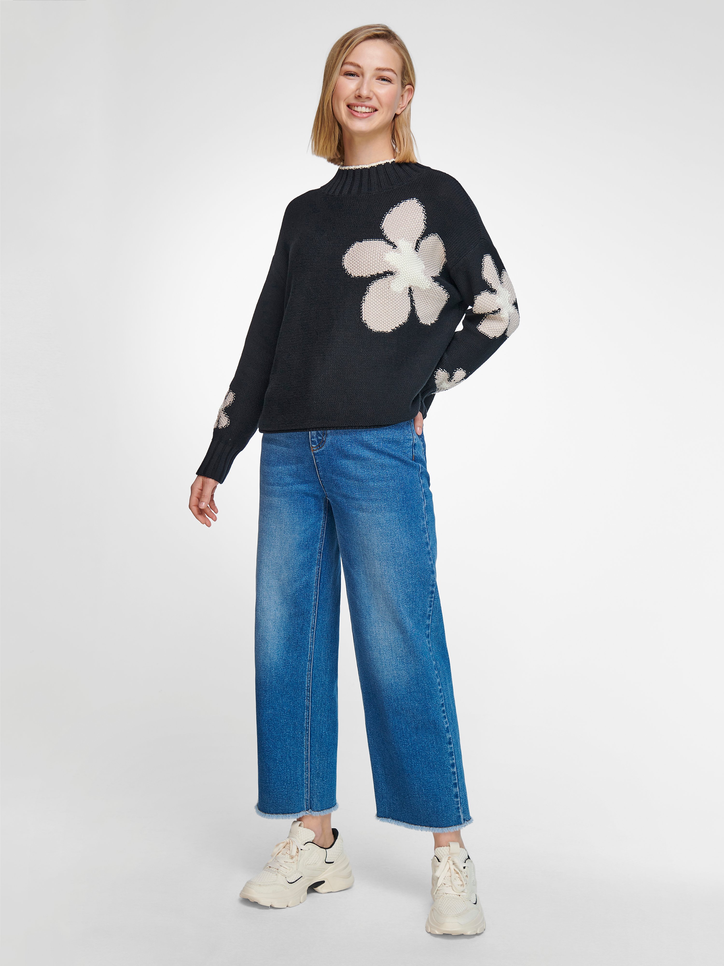 Pullover mit Stehbund