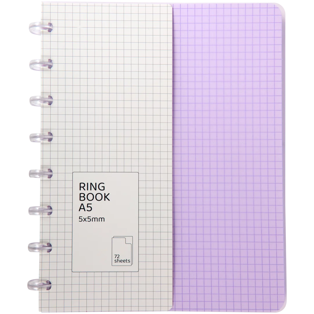 Cahier à reliure à anneaux A5
