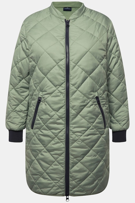 Steppjacke, oversized, Stehkragen