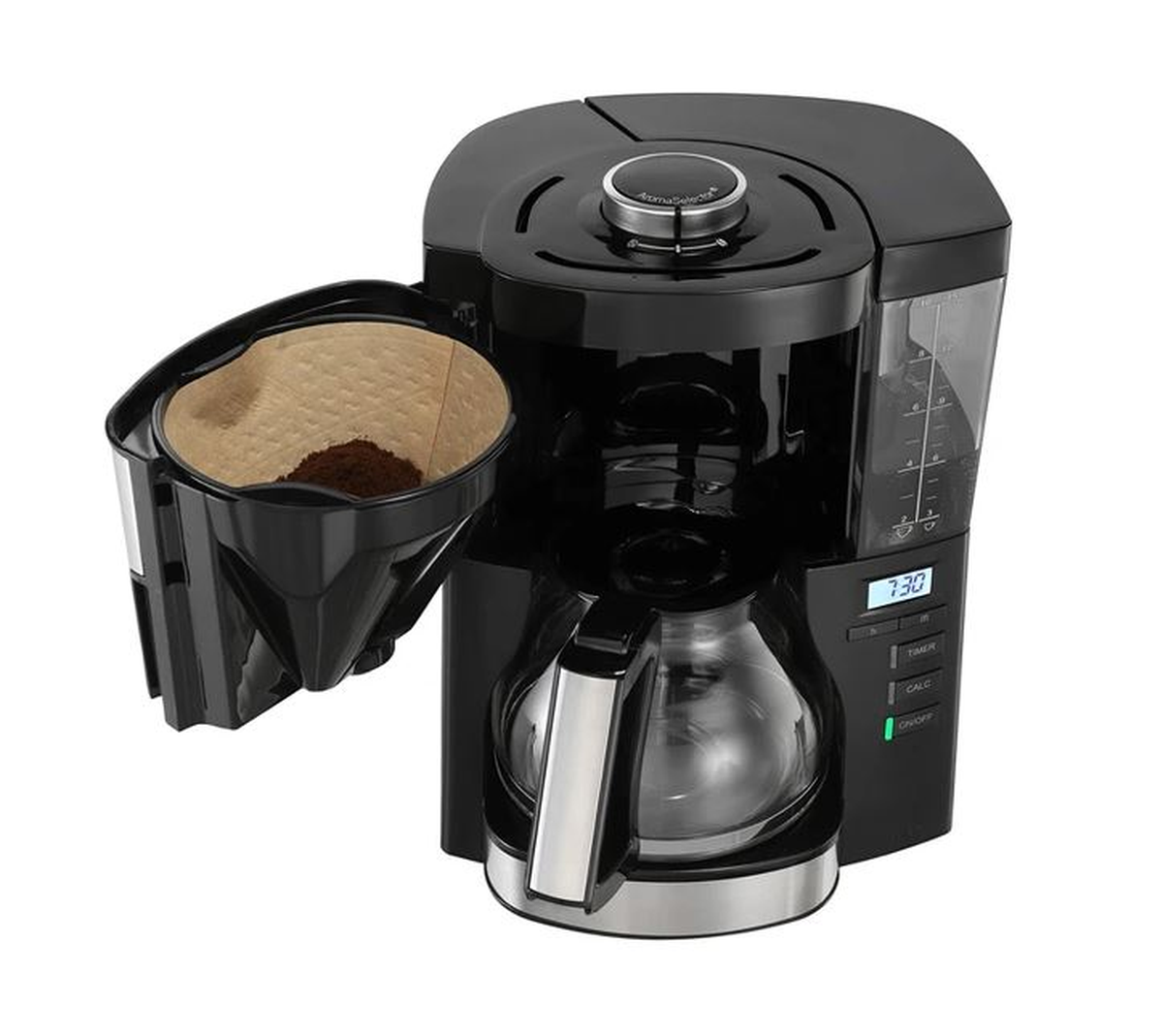 Melitta Look V Timer 1025-08 Noir/Acier Brossé