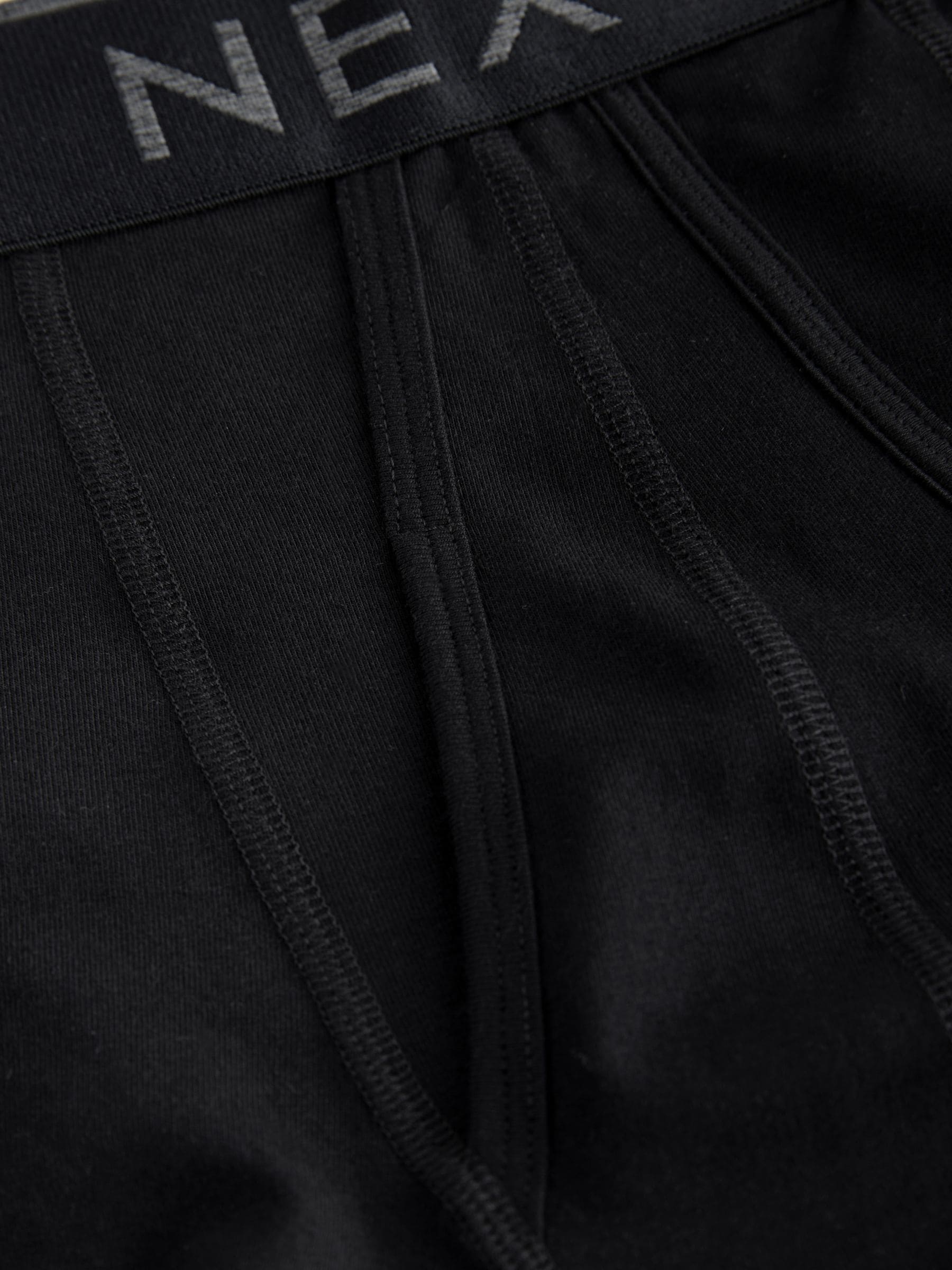 Zwart - Boxershorts van katoenrijk materiaal met A-voorkant