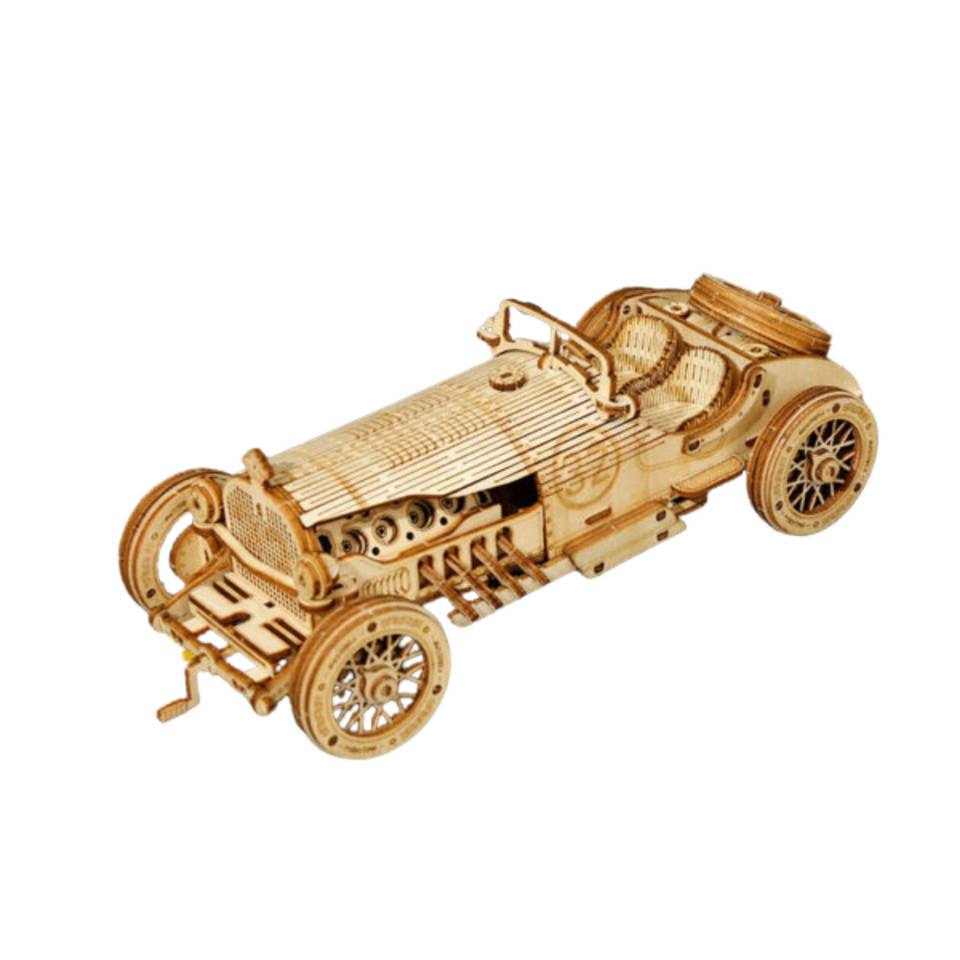 Robotime ROKR 3D houten Grand Prix Car pionierssportwagen