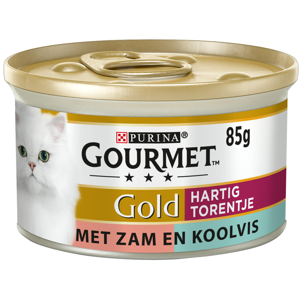 Gourmet Gold Blik Hartig Torentje Zalm85 gr