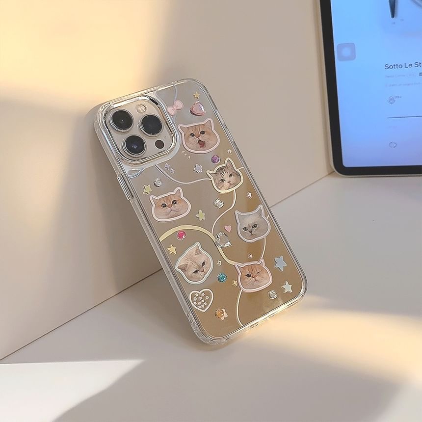 kloudkase - Cat Phone Case - 16 Pro Max / 16 Pro / 16 Plus / 16 / 15 Pro Max / 15 Pro / 15 Plus / 15 / 14 Pro Max / 14 Pro / 14 Plus / 14 / 13 Pro Max / 13 Pro / 13 / 13 Mini