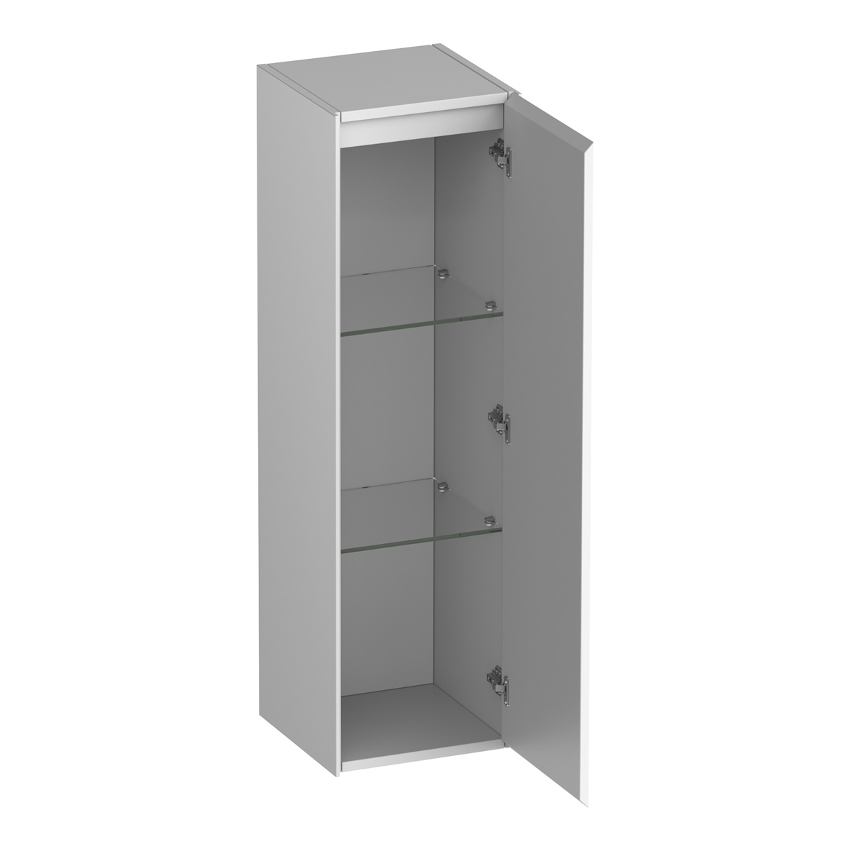Brauer Inspire kolomkast 120cm rechtsdraaiend wit glans