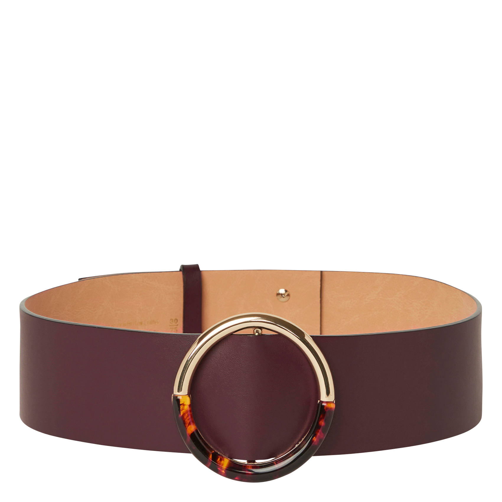 LAUREN - Ceinture boucle en cuir | Rouge