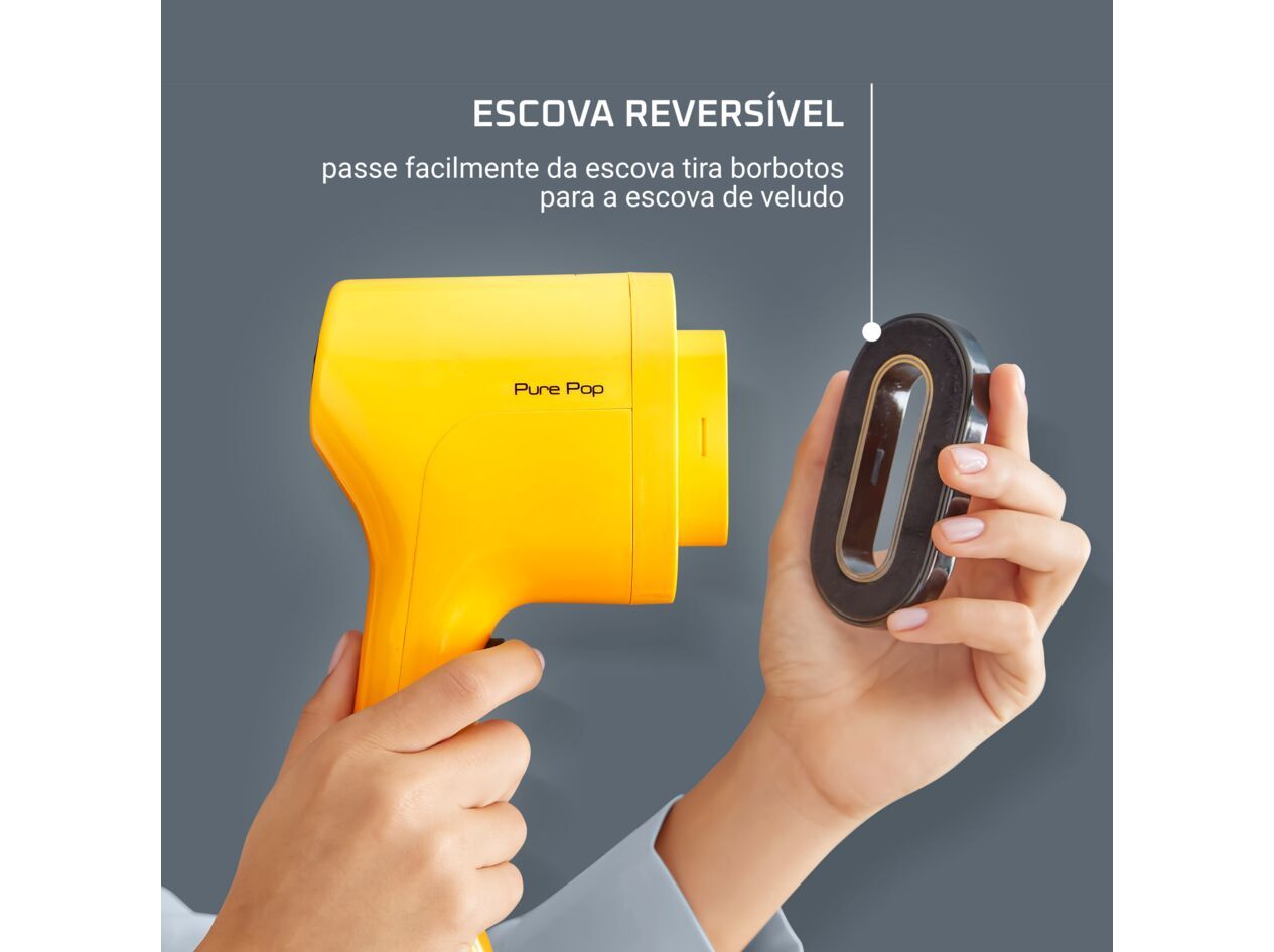 ESCOVA A VAPOR VIAGEM ROWENTA DR2026D1 PURE POP AMARELO