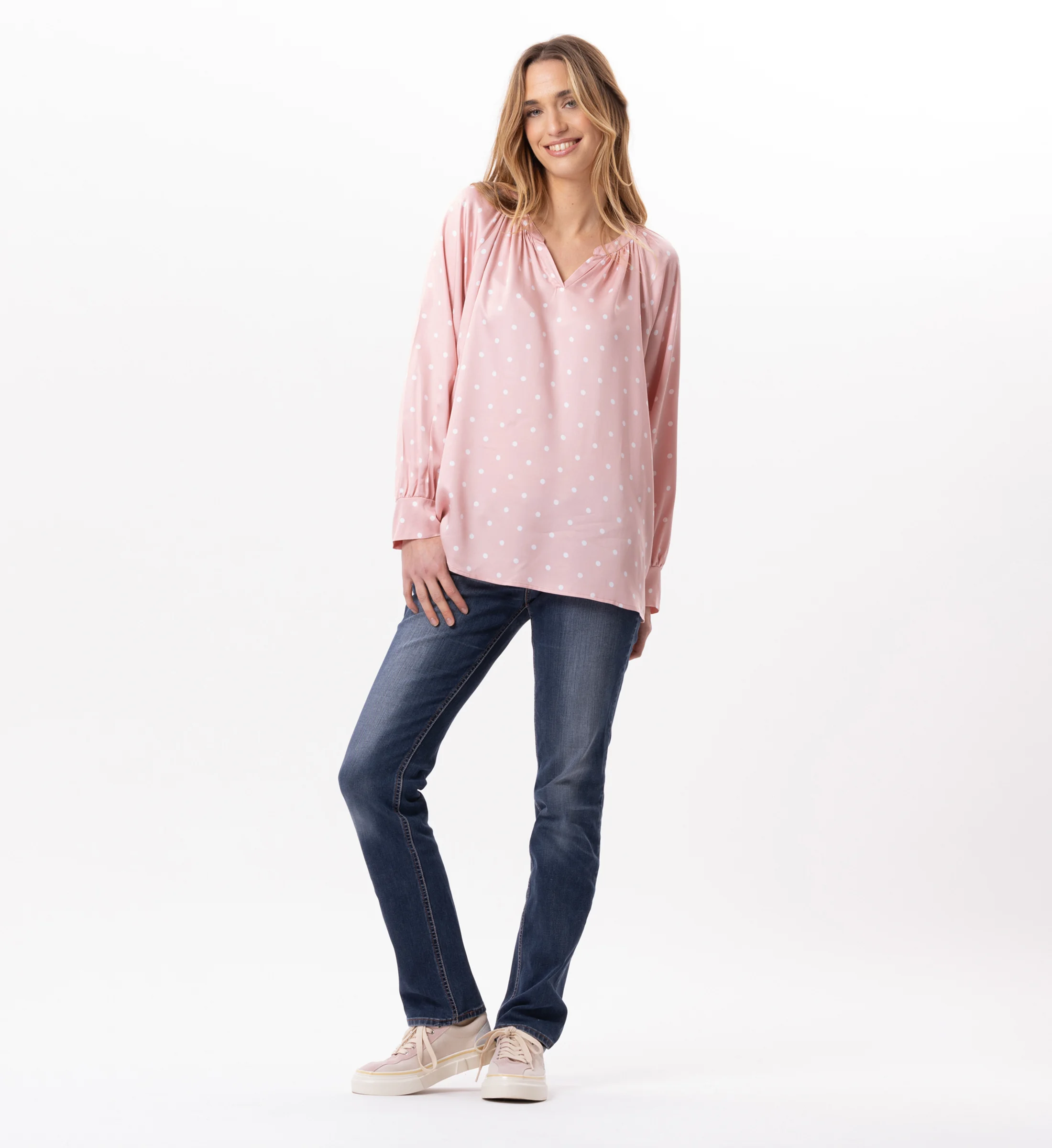 Blouse en viscose | Rose