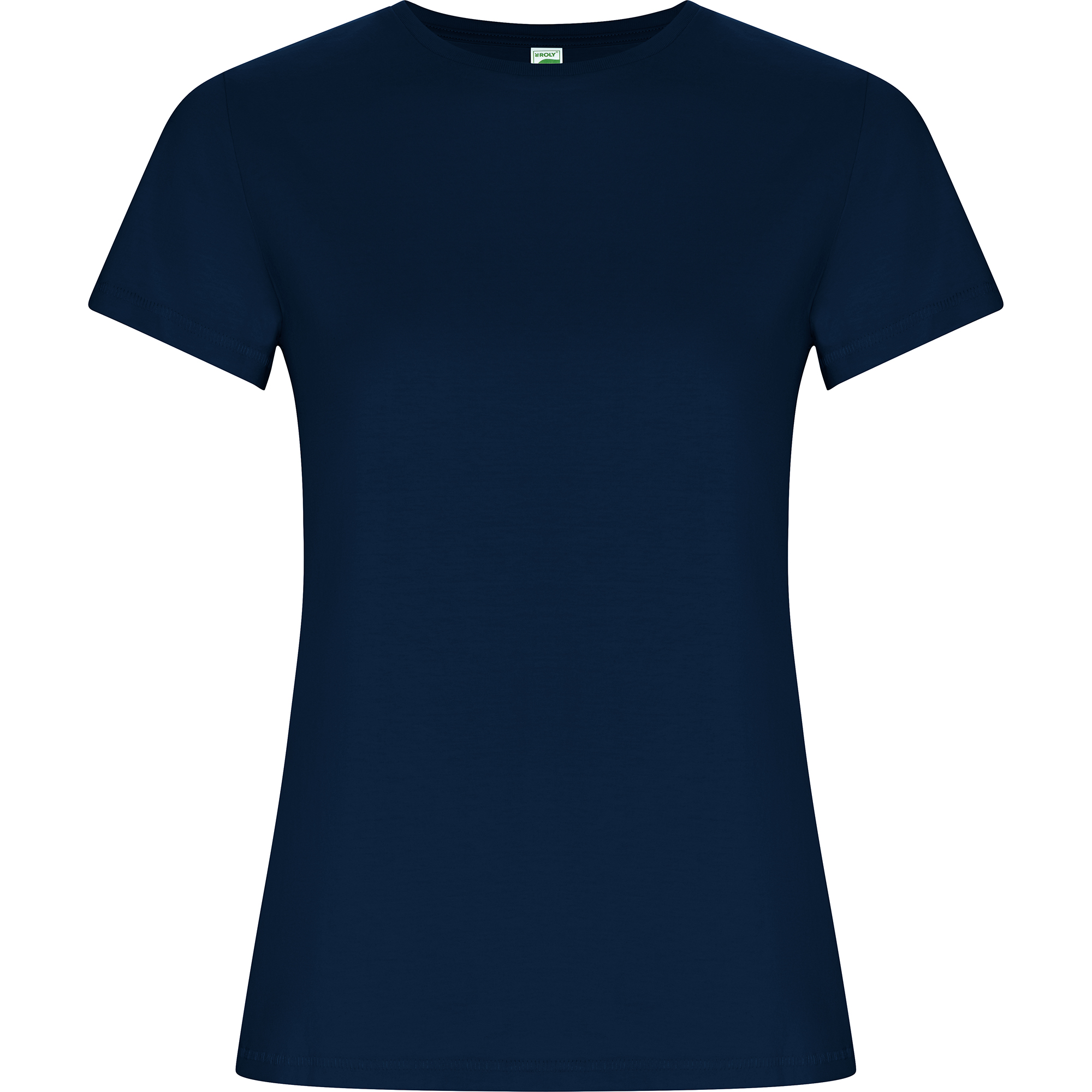 Roly CA6696 - T-shirt Femme Ajusté en Coton Bio à Manches Courtes