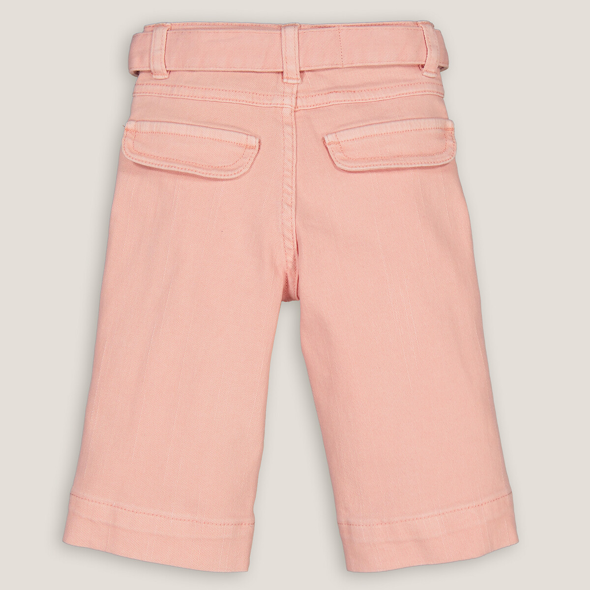 COLEÇÃO LA REDOUTE<br>Calças largas com cinto de amarrar