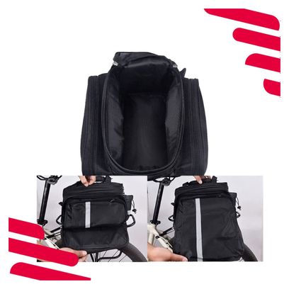 Sacoche Porte-bagages Arrière - 8 à 20 litres - Imperméable avec housse de pluie