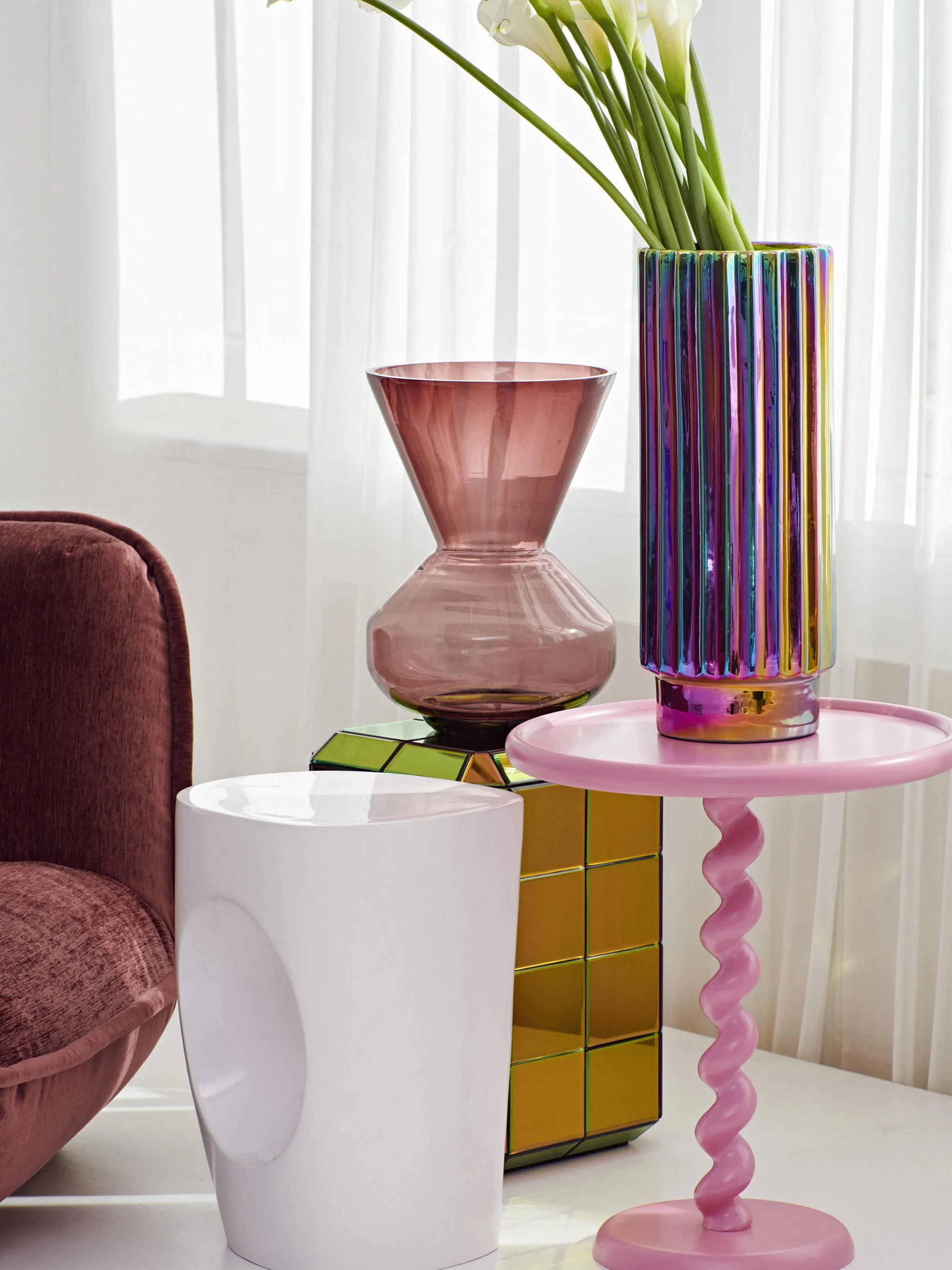 Ronde bijzettafel Twister