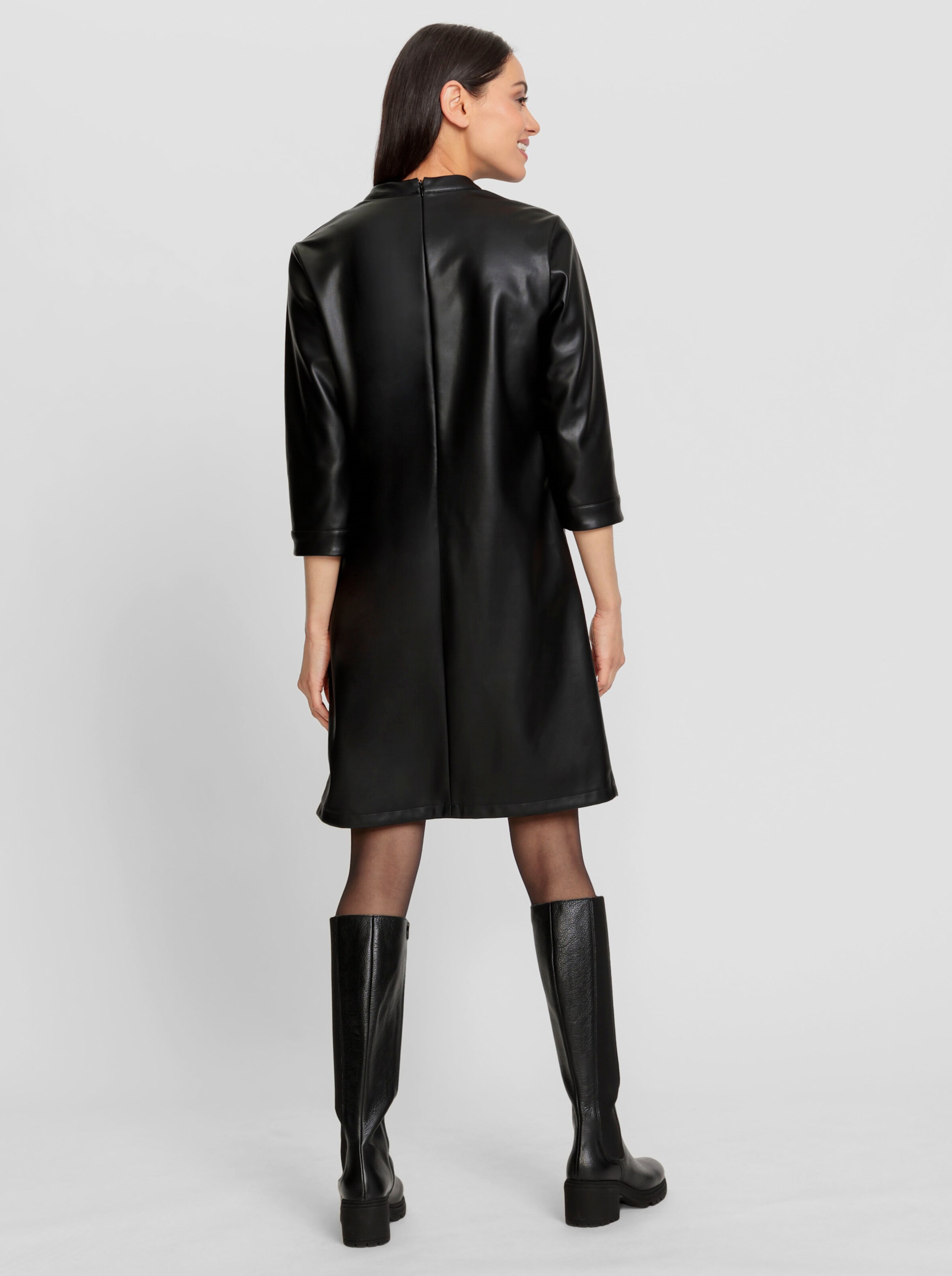 Lederimitat-Kleid