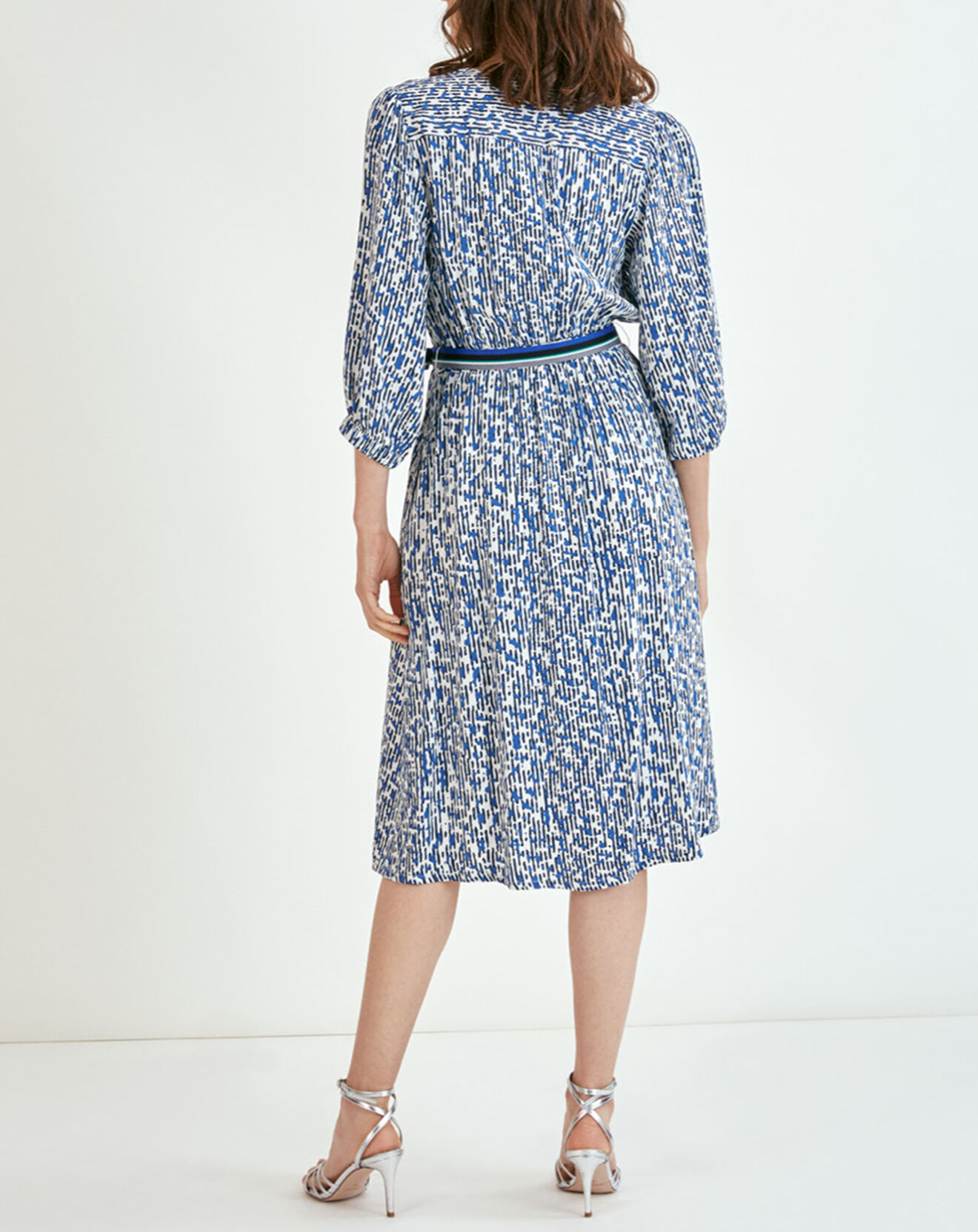 Suncoo Robe Carmela imprimée bleu roi
