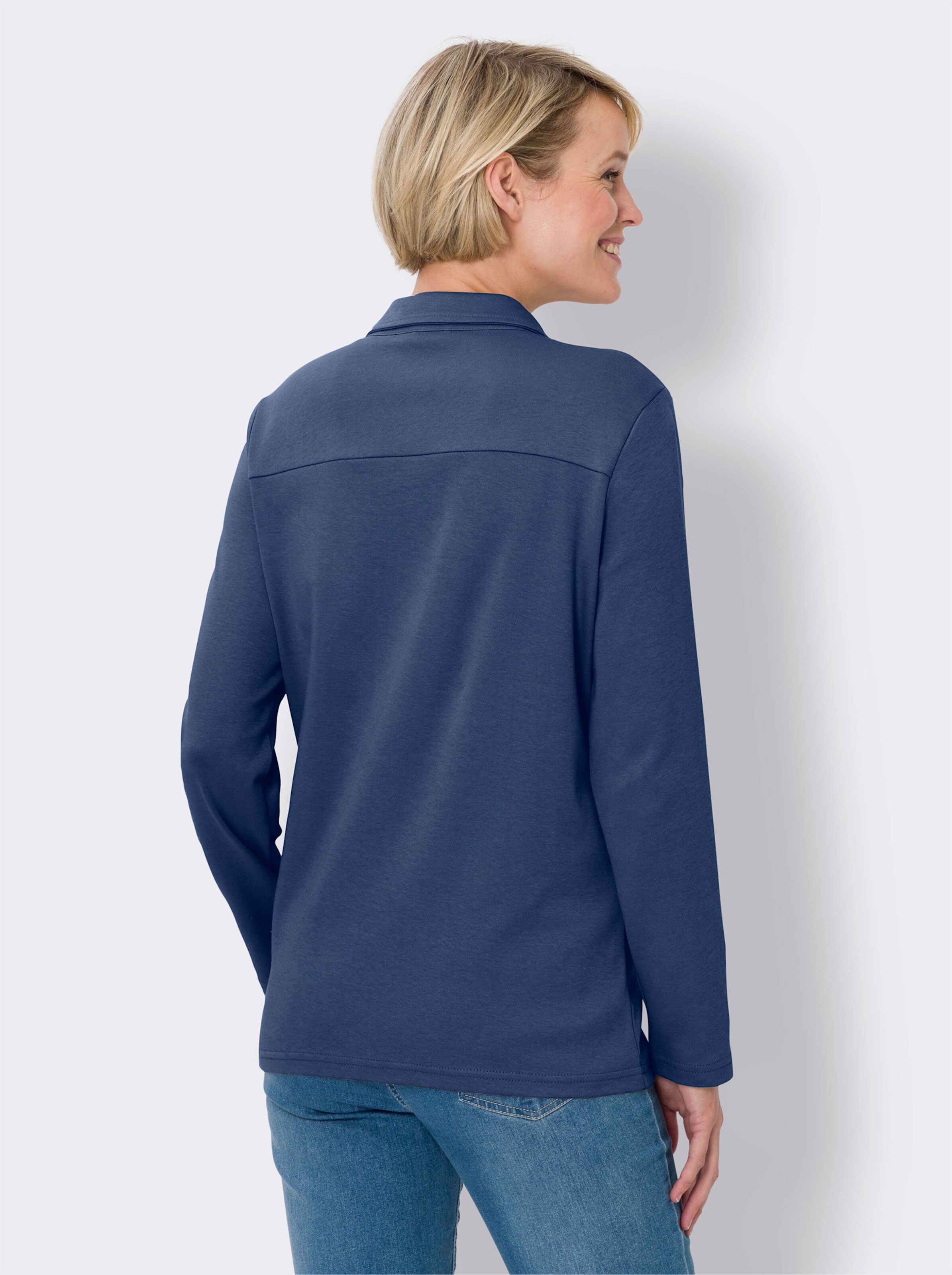 Shirtjacke in weicher Interlock-Qualität