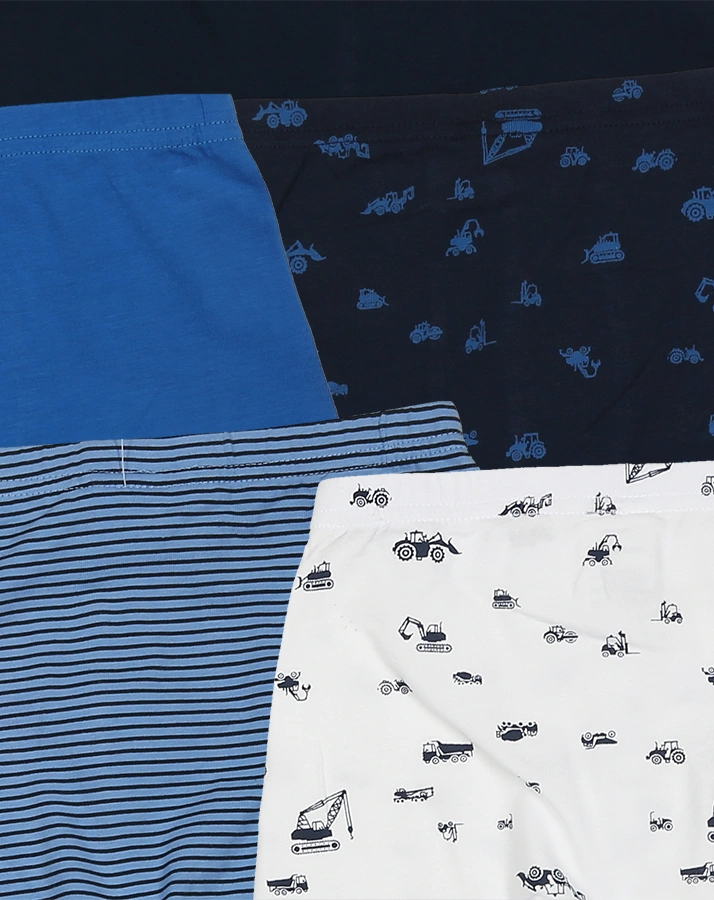 Boxershorts CLASSICS – BAGGER 5er Pack in blau/weiß