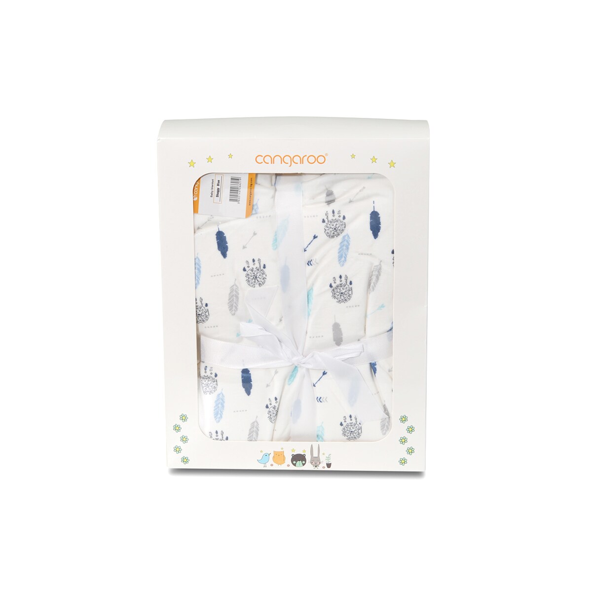 Cangaroo Babydecke Shaggy, Größe 105 x 75 cm, kuschelige Babydecke, ab Geburt blau
