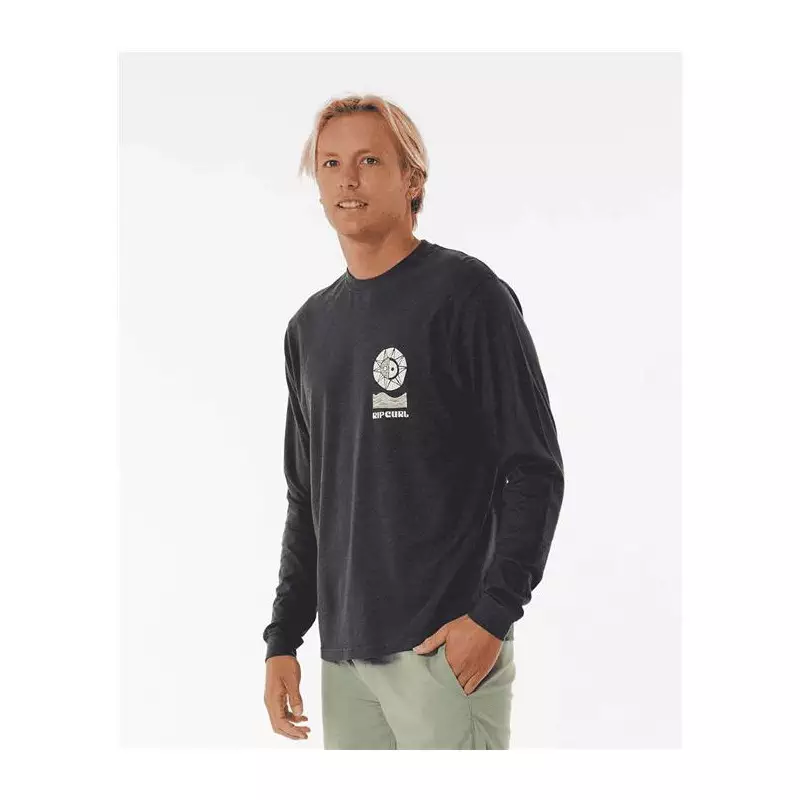 Teeshirt RIPCURL Swc Lines L/S Tee Washed Black M