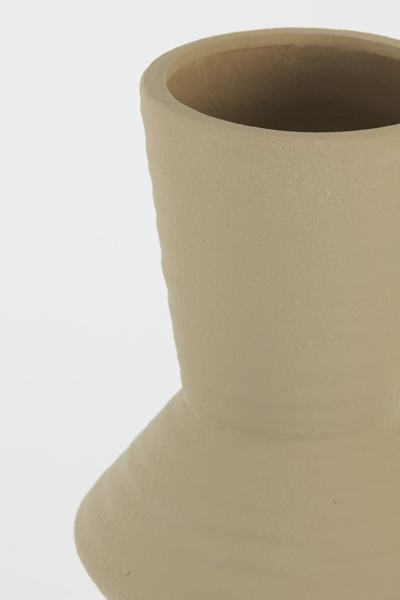 Vaas keramiek beige L Hoogte 50,5 cm