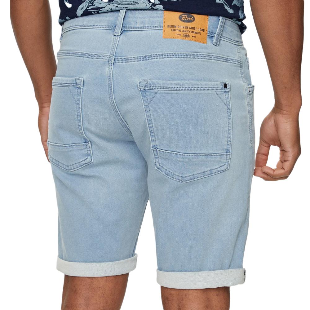 Petrol Industries Short en Jean Bleu Clair Homme Petrol Industries 1040