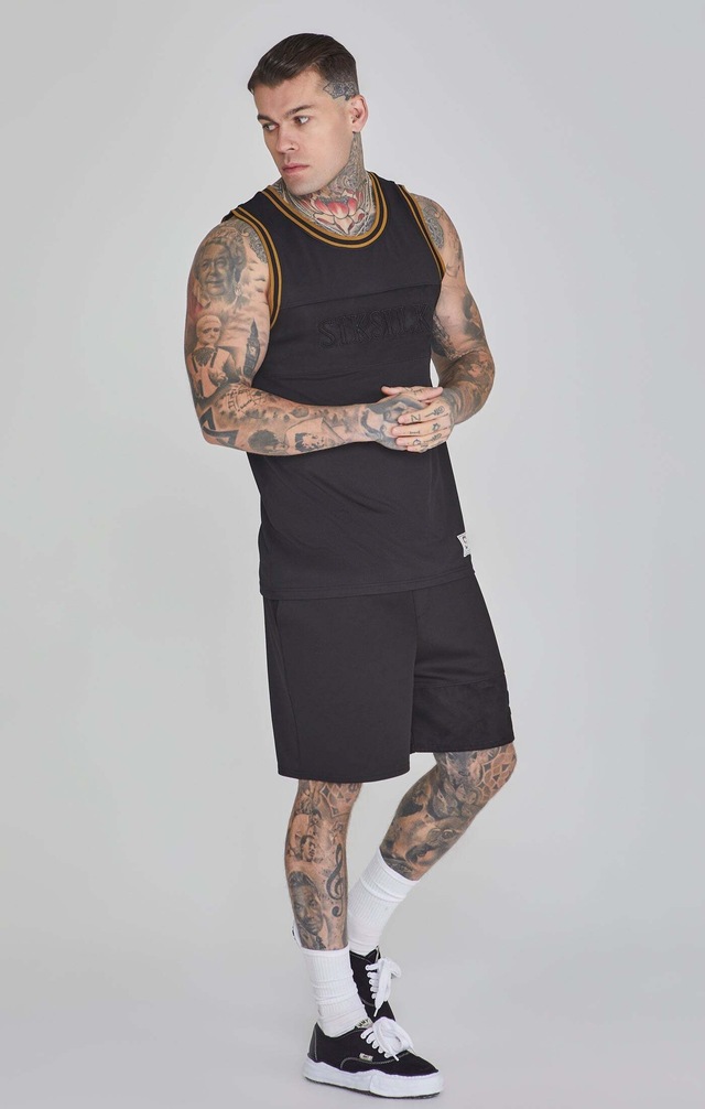 Siksilk Tanktop »Siksilk Top Basketball Vest in Black«