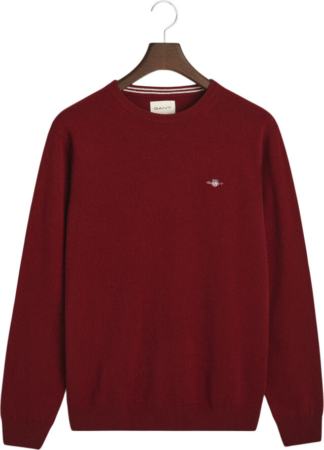 Gant SUPERFINE LAMBSWOOL C-NECK Plumped red