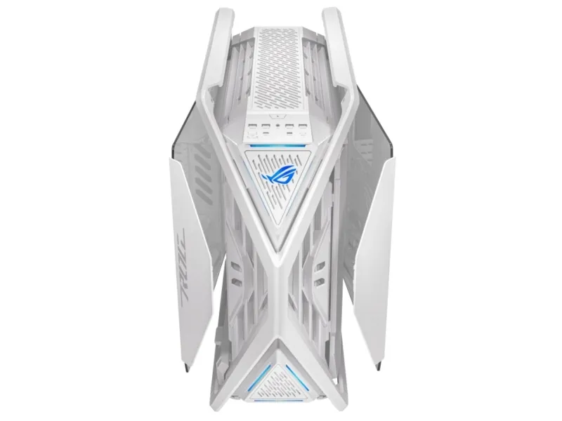 ASUS ROG Hyperion GR701 - FT gaming - udvidet ATX - sidepanel med vindue (hærdet glas) - ingen strømforsyning - hvid - USB/Lyd