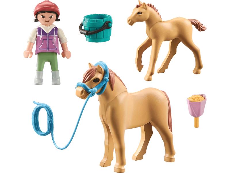 Playmobil Horses of Waterfall Kind mit Pony und Fohlen 7149 Pferde-Spielset