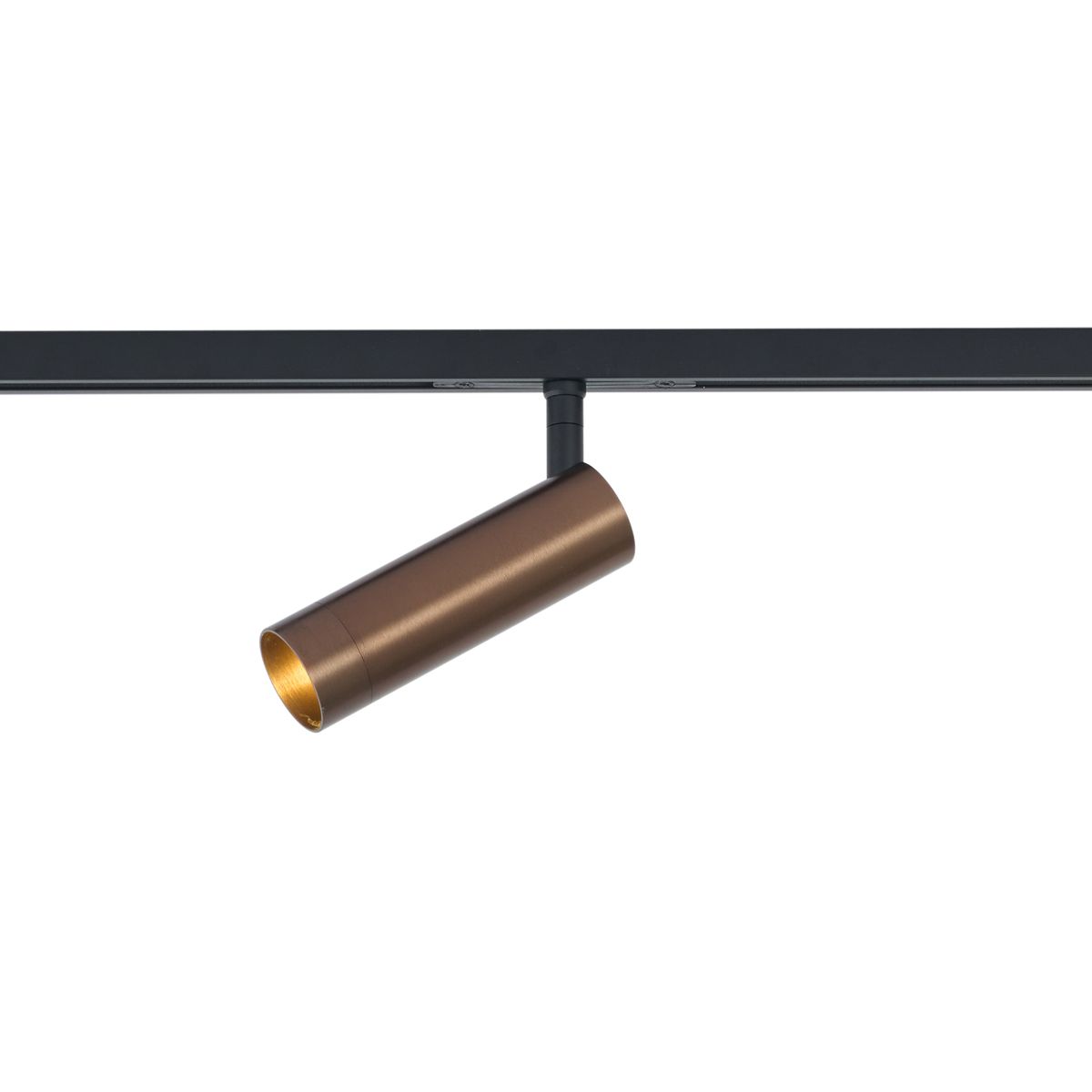 Moderne spot donker brons voor railsysteem 1-fase GU10 35mm - Slimline Uzzy