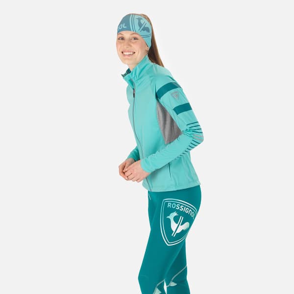 Veste ski de fond ROSSIGNOL W POURSUITE JKT TURQUOISE
