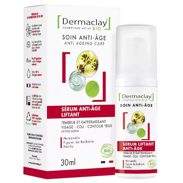 Sérum Lifting Antienvelhecimento Orgânico Dermaclay 30ml