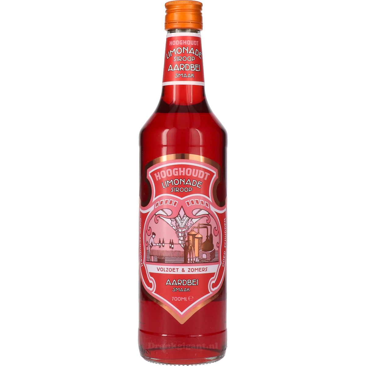 Hooghoudt Aardbeien Siroop 70 cl