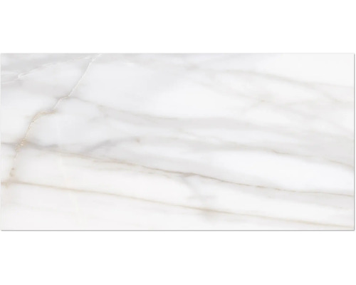 MIRAVA porseleinen wand- en vloertegel LUCCA Bianco goud mat 30 x 60 x 0,9 cm gerectificeerd