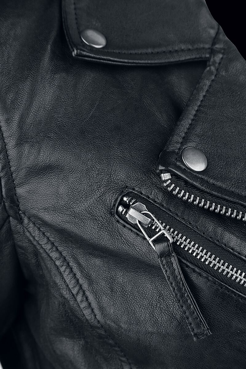 All Over The Road | Black Premium by EMP Veste en cuir