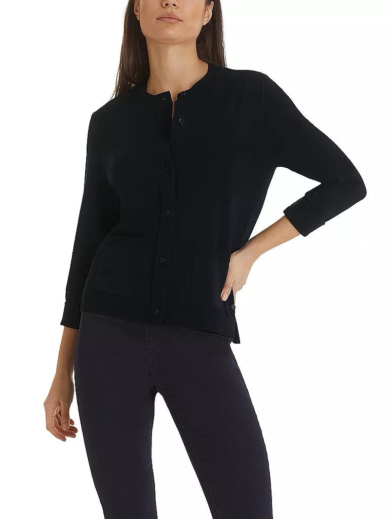 MARC CAIN Strickjacke dunkelblau