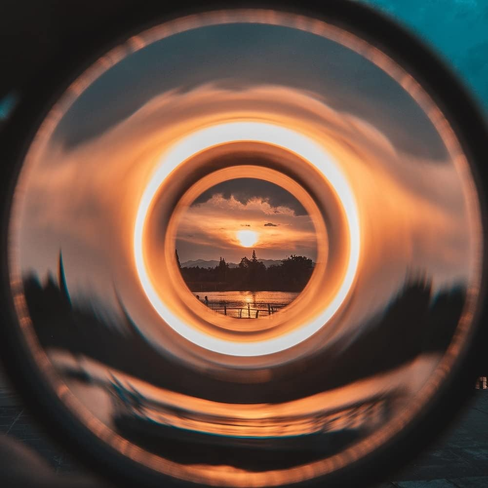 (77mm) K9 Kristall Fotografie Glas Prisma Filter für DSLR Kameras mit Aufbewahrungsetui (Halo Effekt / Tunnelblick)