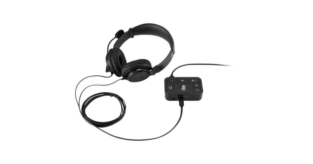 KensingtonUniversal 3-in-1 Pro Audio Headset Switch  (Bluetooth, USB, 3,5mm Audio)