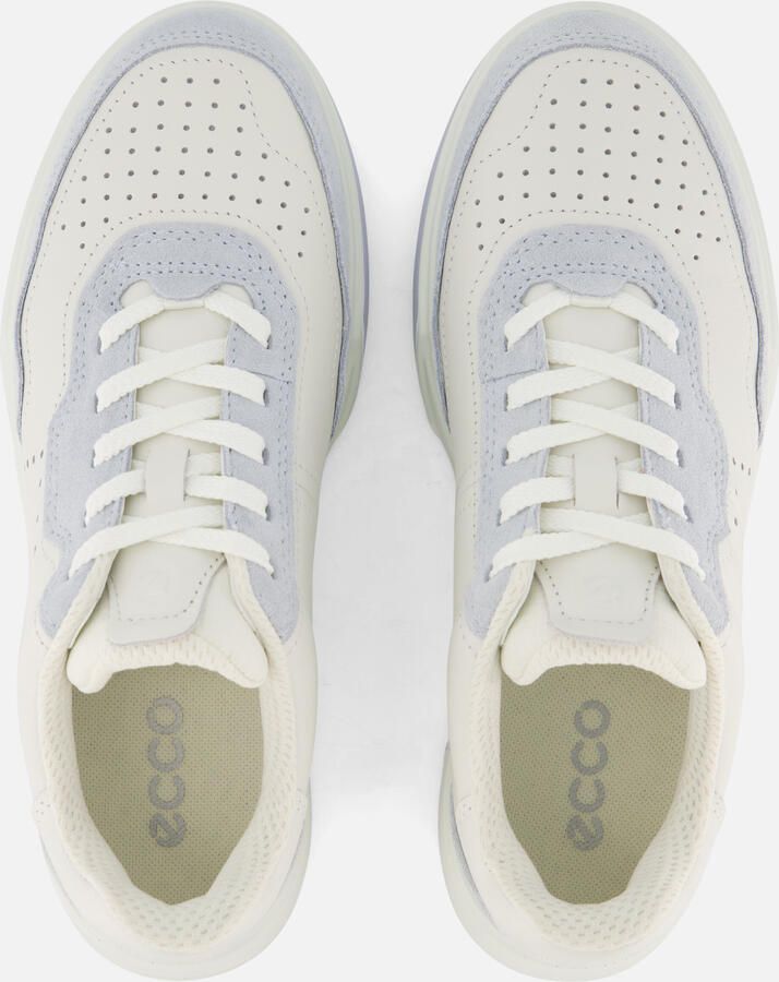 ECCO Street Court dames sneaker Wit blauw