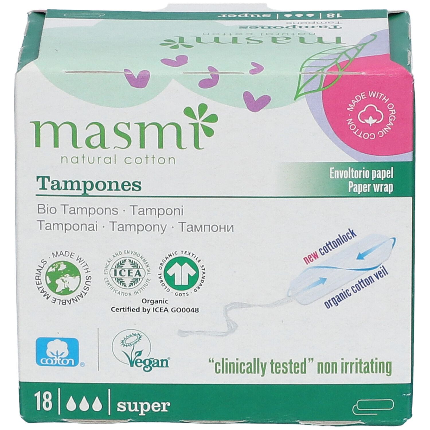 masmi Bio Tampons Super
