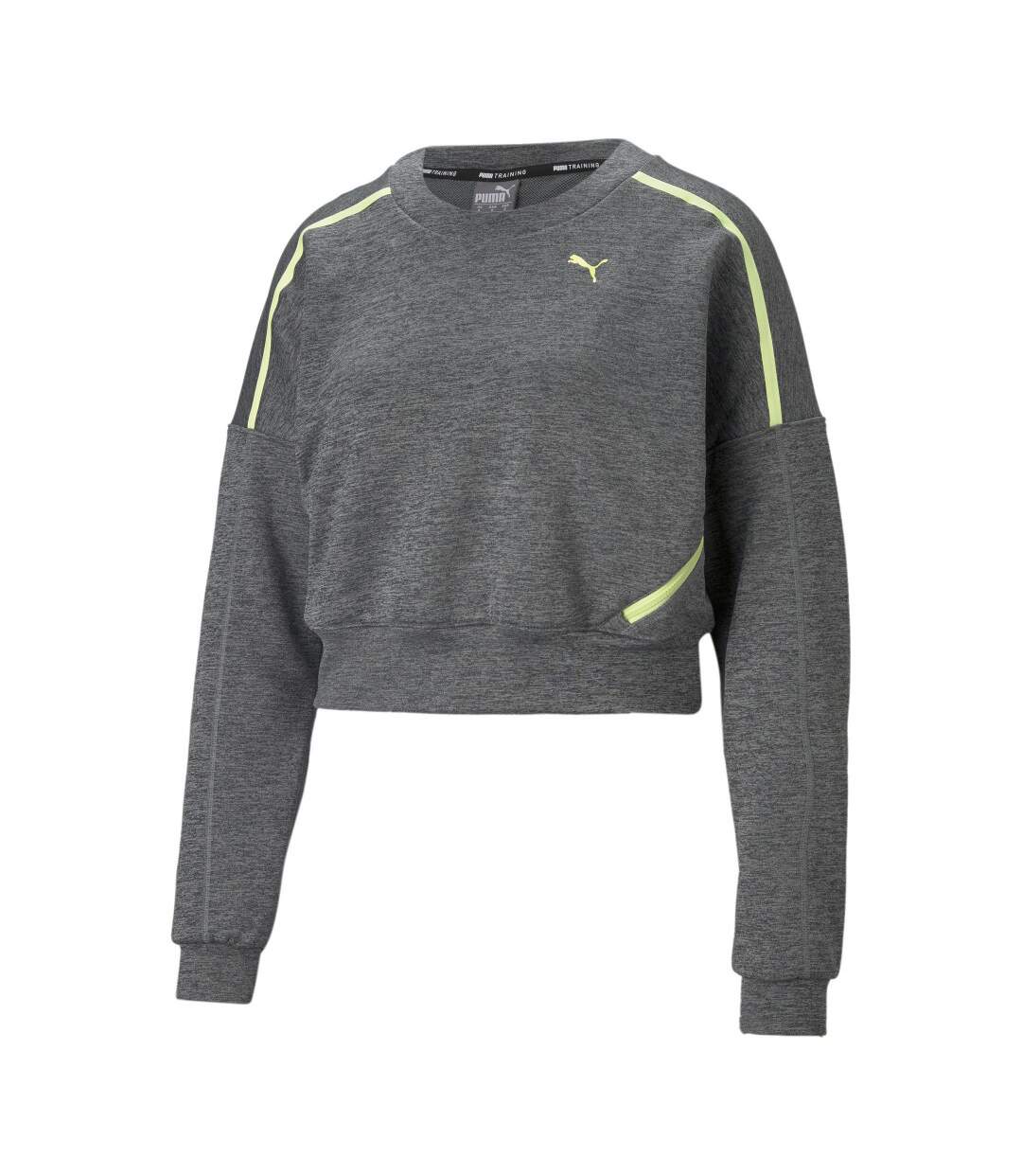 Sweat Gris/Jaune Femme Puma Train
